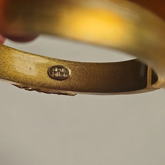 Alexis Bittar Golden Lucite Bangle - Picture 5 of 5